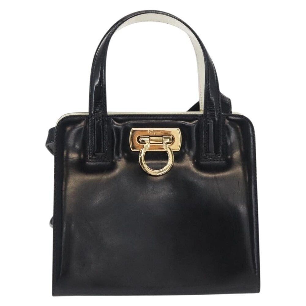 Salvatore Ferragamo Gancini Patent Leather